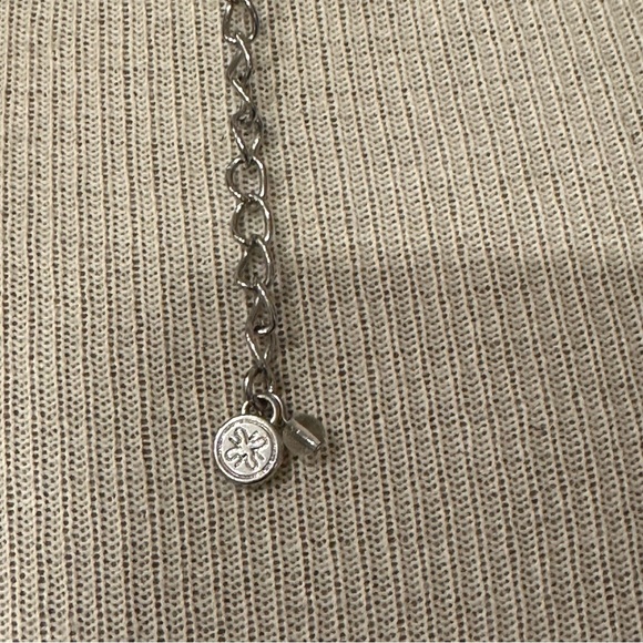 Simply Vera Vera Wang Necklace - long silver w/ blue glass & lapis stone beads - Picture 14 of 14